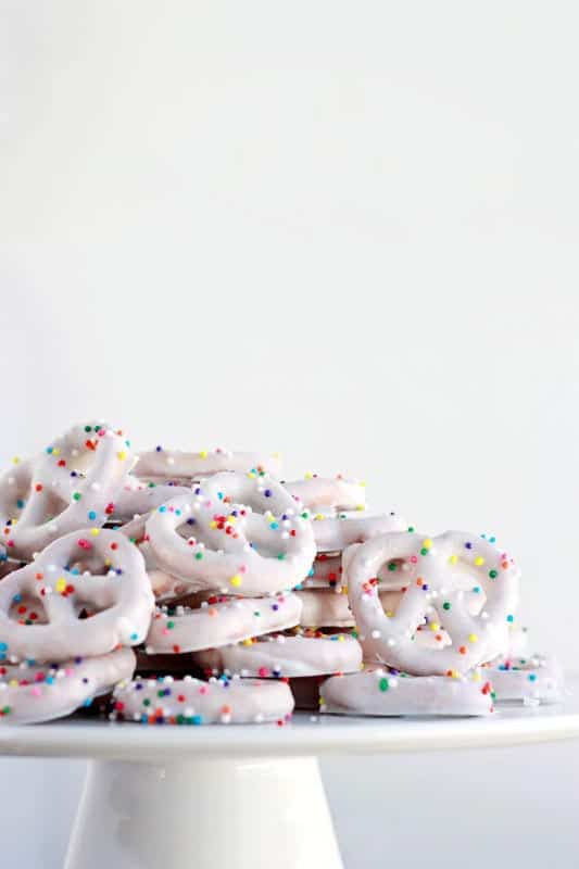 Birthday Cake Yogurt Pretzels