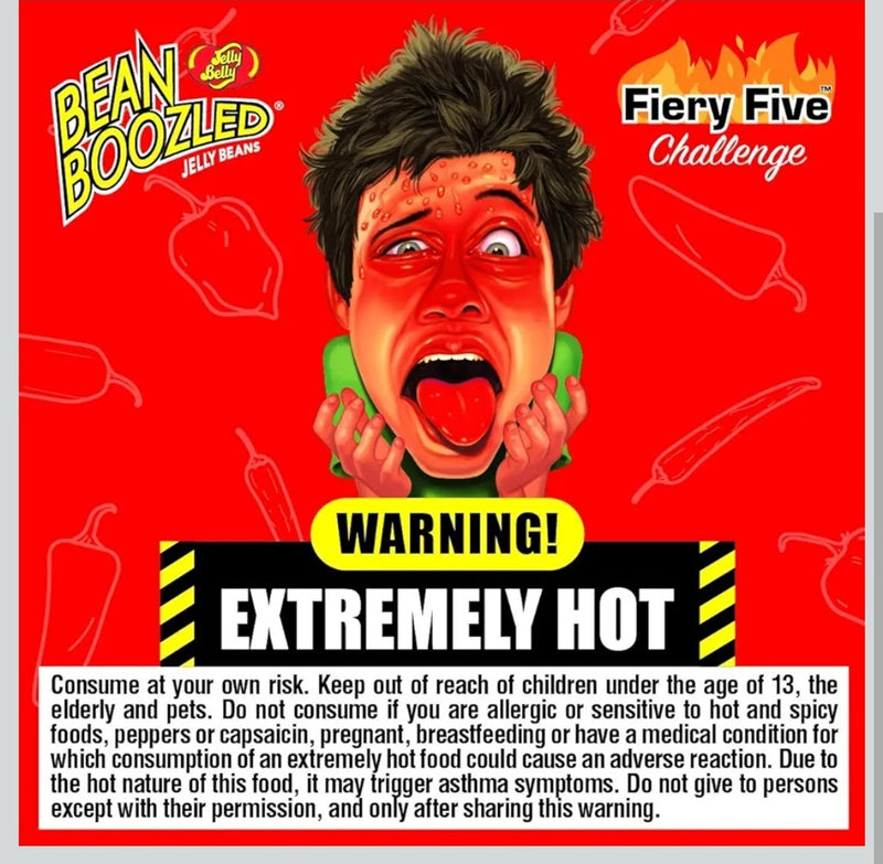 Bean Boozled Fiery Five Challenge