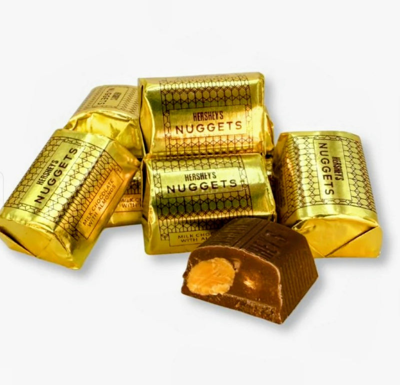 Hershey Nuggets  Dark and Milk Chocolate Truffles Mix(Gold wrapped only)