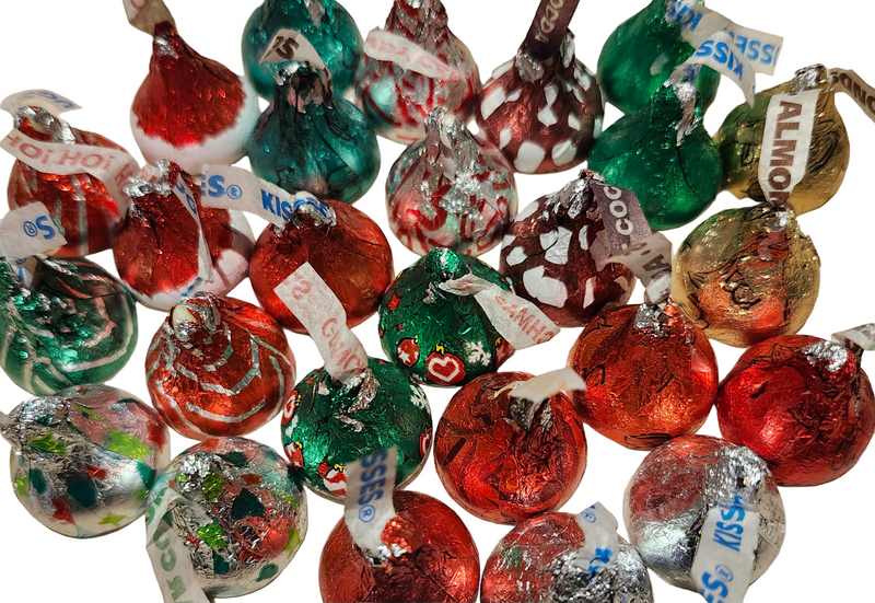 Assorted Premium Christmas Hershey Kisses mix